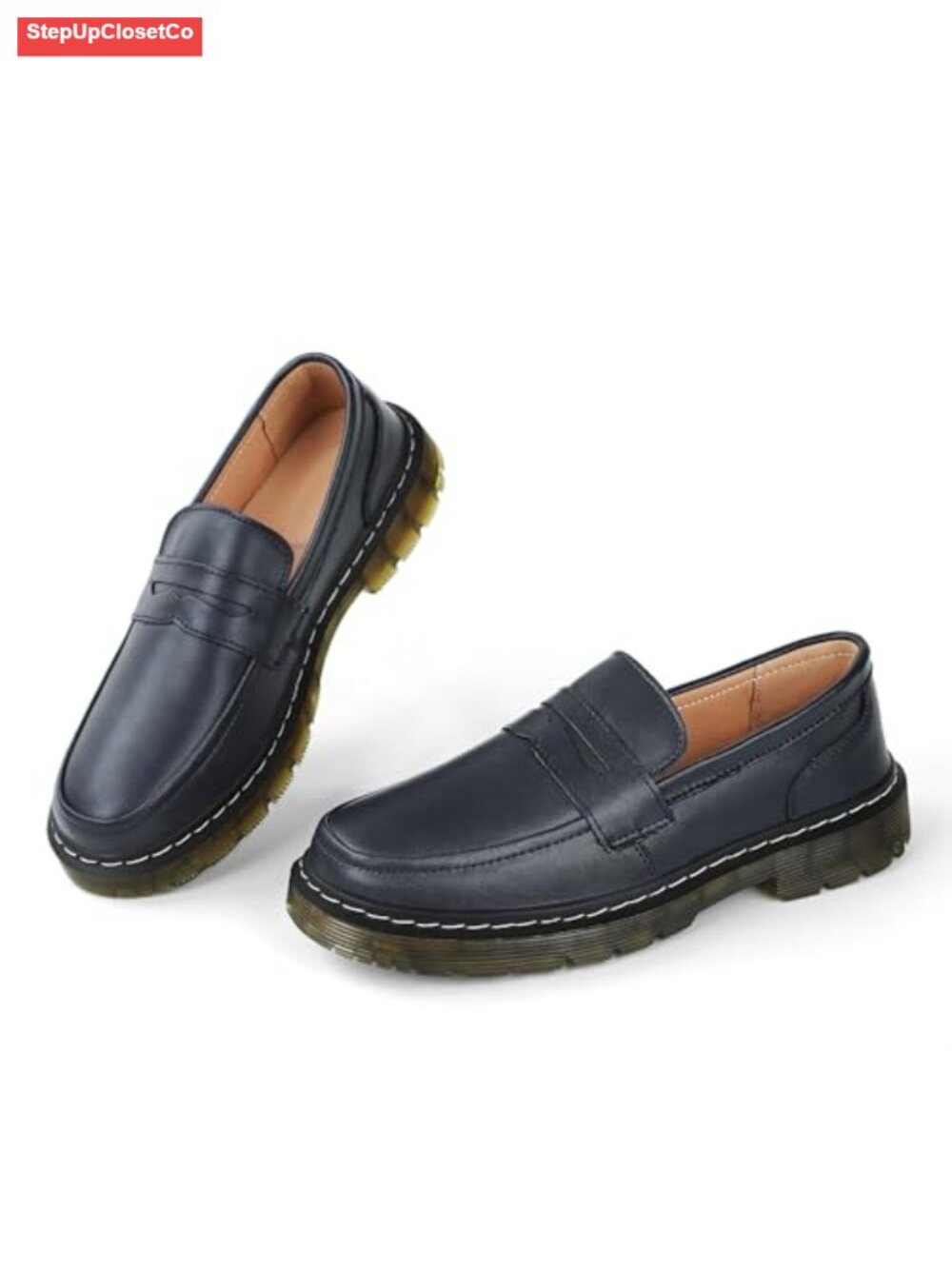Women's Classic Penny Loafers - Slip-On Driving Mocc, Memory Foam Insole,